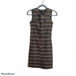 Cortefiel sleeveless printed Parisian style dress 2